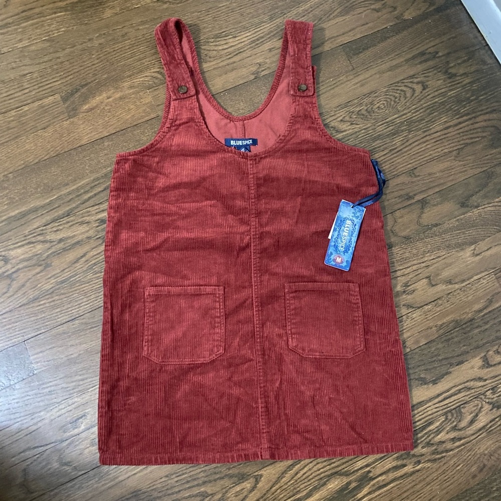 Velour Overall Dress